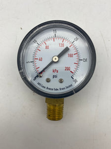 Grainger 4FLT8 Pressure Gauge, 0-30 PSI, 2" *Lot of (5) Gauges* (Open Box)