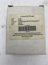 Load image into Gallery viewer, Grainger 4CFH5 Pressure Gauge, 0-160, 2-1/2&quot;, Stainless Steel, Liquid Filled, 1/4&quot;MNPT *Lot of (3) Gauges* (Open Box)