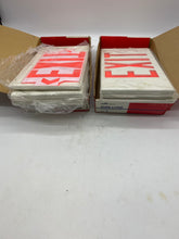 Load image into Gallery viewer, Cooper LPX60RWH Sure-Lites Poly. LED Exit Single Face Cover Red *Lot of (8)* (Open Box)