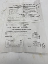 Load image into Gallery viewer, Red LED Exit Lighting Fixture w/ Battery Back-Up, 120V *Lot of (2)* (Open Box)