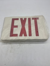 Load image into Gallery viewer, Red LED Exit Lighting Fixture w/ Battery Back-Up, 120V *Lot of (2)* (Open Box)