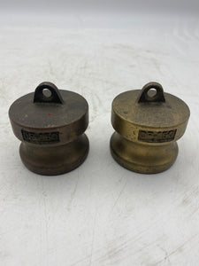 Camlock DP-150, 1.5" Camlock Brass Male Dust Cap *Lot of (2)* (No Box)