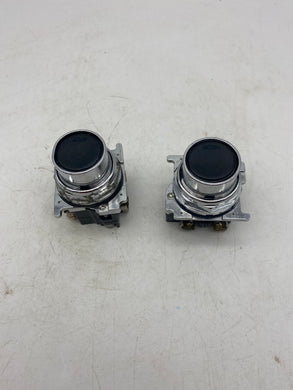 Cutler Hammer 10250T/91000T Black Momentary Push Button *Lot of (2)* (Used)