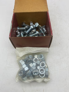 1/2-20 X 1 1/4" Grade 5 Fine Thread Cap Screws & Nuts, *Box of (37)* (Open Box)