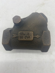 3/4" Female Swing Check Valve, 125S, 200CWP *Lot of (2)* (No Box)