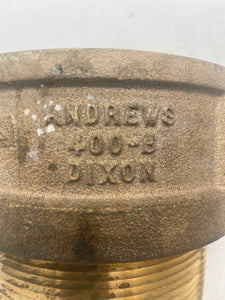 Andrew Dixon 400B  4" Female Camlock X 4" MNPT (Used)