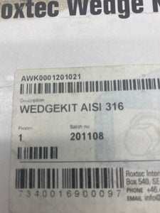 Roxtec Wedge Kit AISI 316, Stainless Steel (Open Box)