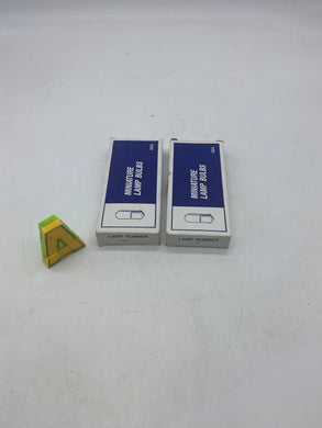 Miniature Lamp Bulbs, Lamp Number 105, *2 Boxes of (10) Bulbs Each* (Open Box)