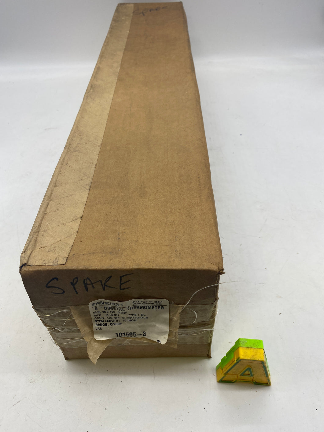 Ashcroft 50-EL-60-E-150-0/200F 5” EL Bi-Metal Thermometer, 0-200 Deg F (Open Box)