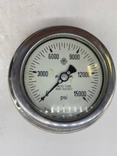 Load image into Gallery viewer, McDaniel Controls AB-80709 Pressure Gauge, 0-15000 PSI, 316SS (Open Box)