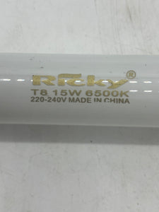 Ricky T8 15W 6500K Fluorescent Bulb, Daylight, *Lot of (12)* (Open Box)