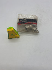 ProPlus 232211 Angle Stop, 1/2" IPS x 3/8" OD Comp. 1/4 Turn, *Lot of (4)* (Open Box)