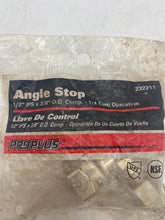 Load image into Gallery viewer, ProPlus 232211 Angle Stop, 1/2" IPS x 3/8" OD Comp. 1/4 Turn, *Lot of (4)* (Open Box)
