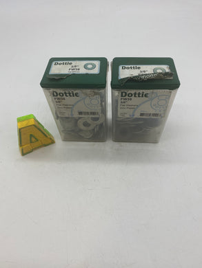 Dottie FW38 3/8” Flat Washer, Zinc Plated, *Lot of (160) Washers* (Open Box)