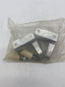 Maintenance Warehouse 821365, Chrome Partition Bottom Hinge Bracket, Pkg. of 2, *Lot of (5)* (Open Box)