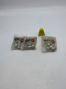 Watts Water Supply Valve 1/2"FIP x 3/8" OD Comp. 1/4 Turn, *Lot of (2) Straight & (1) Angle* (Open Box)