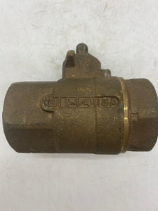 1-1/4" Bronze Ball Valve, 600 WOG, 600 CWP, No Handle, *Lot of (5)*  (No Box)