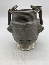 Load image into Gallery viewer, 3” Aluminum Male Adapt, 3&quot; Aluminum Female Coup x 3”MNPT (Used)