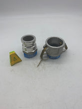 Load image into Gallery viewer, 2” Aluminum Male Adapt, 2&quot; Aluminum Female Coup x 2”MNPT (No Box)