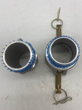 Load image into Gallery viewer, 2” Aluminum Male Adapt, 2&quot; Aluminum Female Coup x 2”MNPT (No Box)