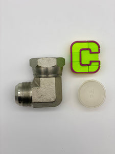 90° Elbow Fitting, 1-5/8" JIC Male X 1-5/8" JIC Female Swivel, *Lot of (6)* (No Box)