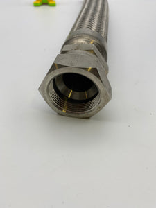 Flexible Hose Assembly F/F, 316SS, 19" L, 1" FJIC x 1" FJIC (No Box)