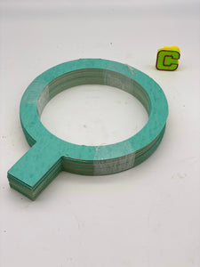 All State Gasket 1500AFC Ring Gasket w/ Tab, 8.5" ID, 11" OD, 1/8” Thk. *Lot of (30)* (No Box)