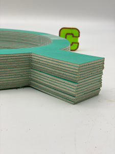 All State Gasket 1500AFC Ring Gasket w/ Tab, 8.5" ID, 11" OD, 1/8” Thk. *Lot of (30)* (No Box)