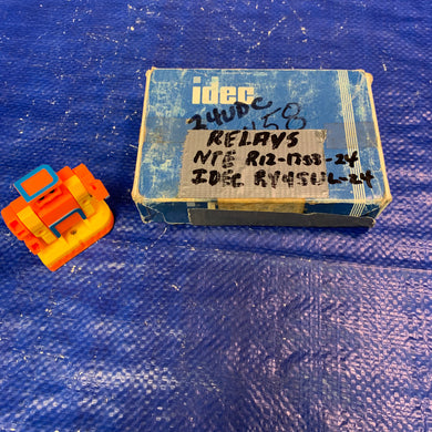 IDEC RY4S-UL-24 (x4), NTE R12-1753-24 (x2) Relays, *Lot of (6) Relays* (Open Box)