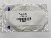 Load image into Gallery viewer, Progress Rail Electro-Motive (EMD) 1-3323416 Nameplate, Starting Air (New)
