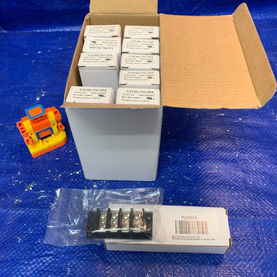 Power First 6ZEG8 4-Pole Phenolic Terminal Strip, 20A, 300VAC, *Lot of (10) in (1) Box* (New)