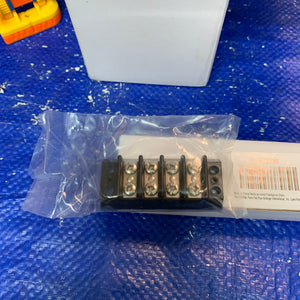 Power First 6ZEG8 4-Pole Phenolic Terminal Strip, 20A, 300VAC, *Lot of (10) in (1) Box* (New)