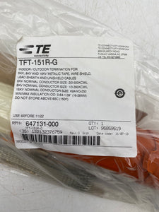 TE Connectivity 647131-000 TFT-151R-G Indoor/Out Termination Kit *Box of (3)* (Open Box)
