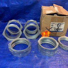 Load image into Gallery viewer, Thomas &amp; Betts HA408 Galvanized Malleable Iron Nipples, 3&quot;, *Box of (8)* (Open Box)