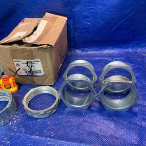 Thomas & Betts HA408 Galvanized Malleable Iron Nipples, 3", *Box of (8)* (Open Box)