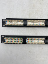 Load image into Gallery viewer, AMP NetConnect 406330-1 T568B 24-Port Patch Panel, Cat. 5e *Lot of (2)* (Used)