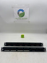 Load image into Gallery viewer, Hubbell MCC5803110A19E T568B 24-Port Patch Panel, Cat. 5 *Lot of (2)* (Used)