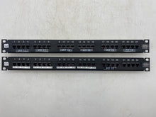 Load image into Gallery viewer, Hubbell MCC5803110A19E T568B 24-Port Patch Panel, Cat. 5 *Lot of (2)* (Used)