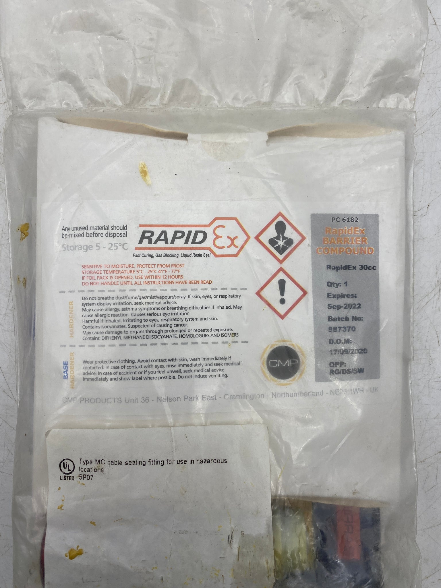 Cmp Rpidex CMP TMC2X-050NB099X RapidEx Metal Clad MC Cable Connector, 1/2