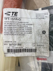 TE Connectivity 647131-000 TFT-151R-G Indoor/Out Termination Kit (No Box)