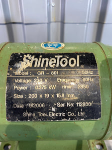 ShineTool GR-801 Bench Grinder, 230V, 200mm/7.87in (Used)