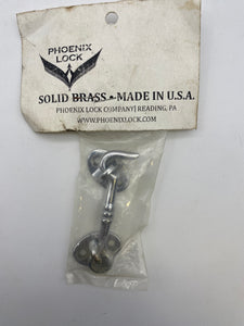 Phoenix Lock 220 Solid Brass Door Hook Set *Lot of (5)* (New)