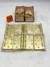 Load image into Gallery viewer, World Class Hinges BB81, PBB Commercial Grade Ball Bearing Hinge, Bright Brass *Lot of (8)* (Open Box)