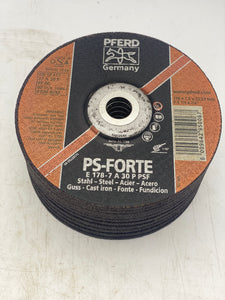 PFERD E178-7 PS-Forte Grinding Wheel 7"x1/4"x7/8” Steel Cast Iron *Box of (10)* (Open Box)