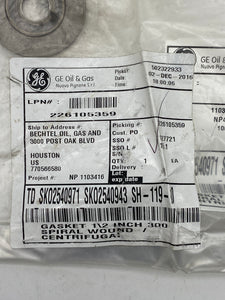 GE 1/2" 300 Spiral Wound/Centrifugal Gasket *Lot of (6)* (Open Box)