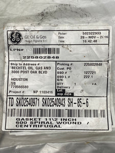 GE 1-1/2" 600 Spiral Wound/Centrifugal Gasket *Lot of (7) in (6) Packages* (Open Box)