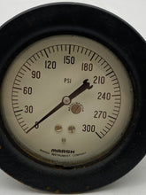 Load image into Gallery viewer, Marsh Bellofram H2058 3.5 1/4 NPT 0-300 PSI Pressure Gauge (Used)