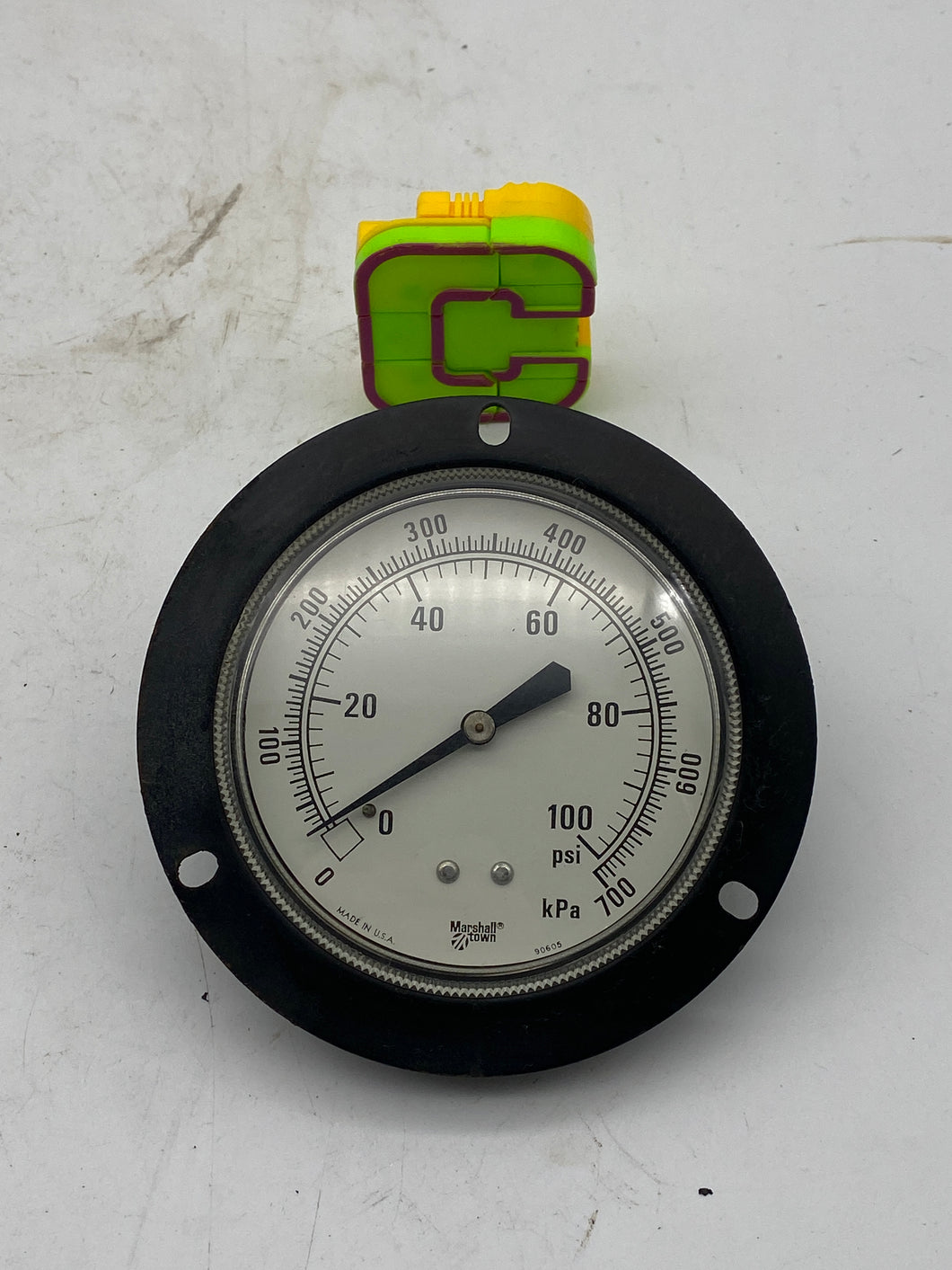 Marshalltown Pressure Gauge, 0-100 PSI/0-700 kPa (Used)