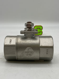 Warren 1020 2" Ball Valve, CF8M, 1500 WOG w/o Handle (No Box)