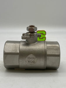 Warren 1020 2" Ball Valve, CF8M, 1500 WOG w/o Handle (No Box)